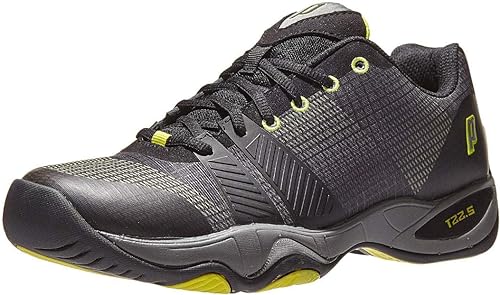 Prince T22.5 black yellow mens shoes 